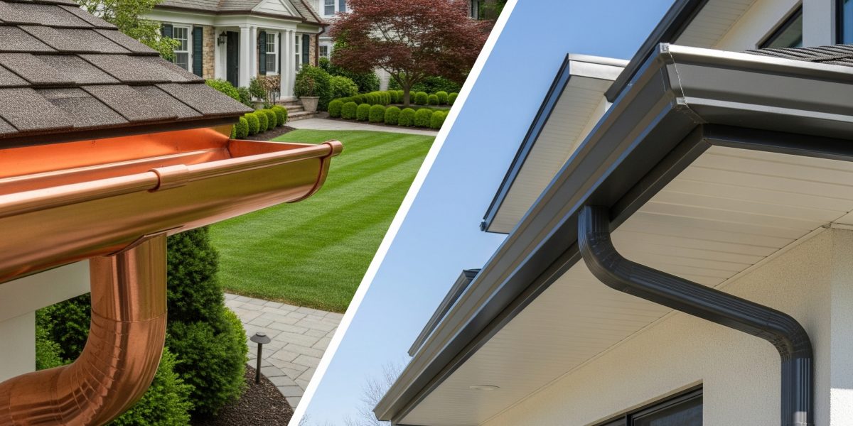 Copper vs Aluminum Gutters