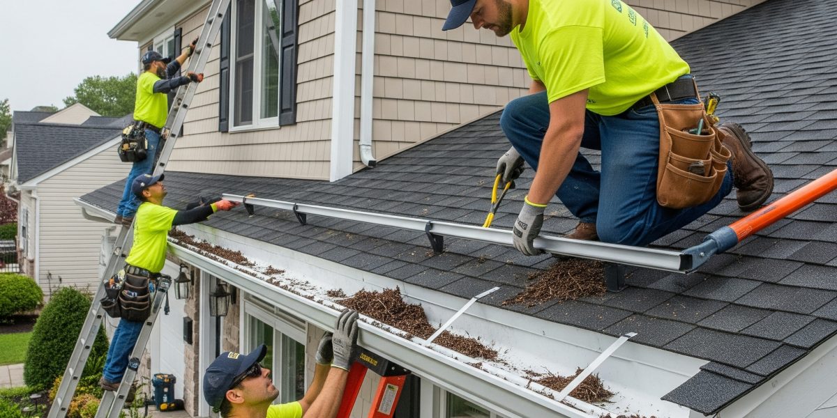 prepare gutters for storm season Long Island