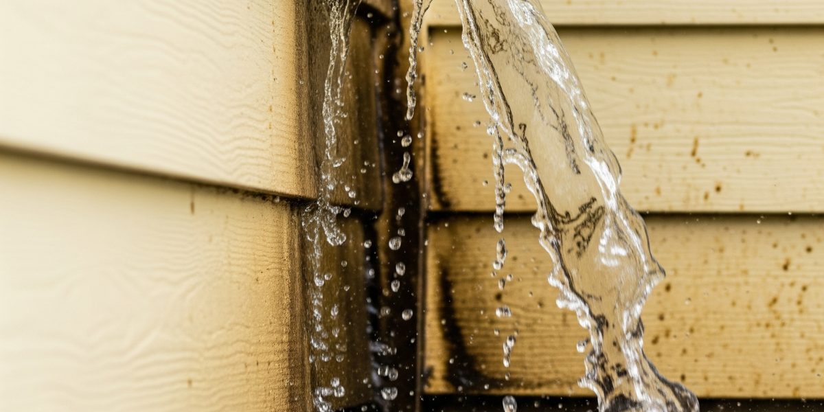 poor gutter installation